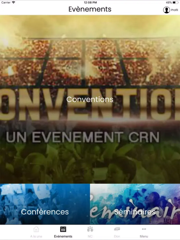 Ảnh chụp màn hình của Christ Révélé aux Nations iPad 