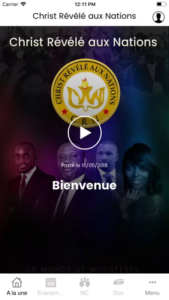 Ảnh chụp màn hình của Christ Révélé aux Nations