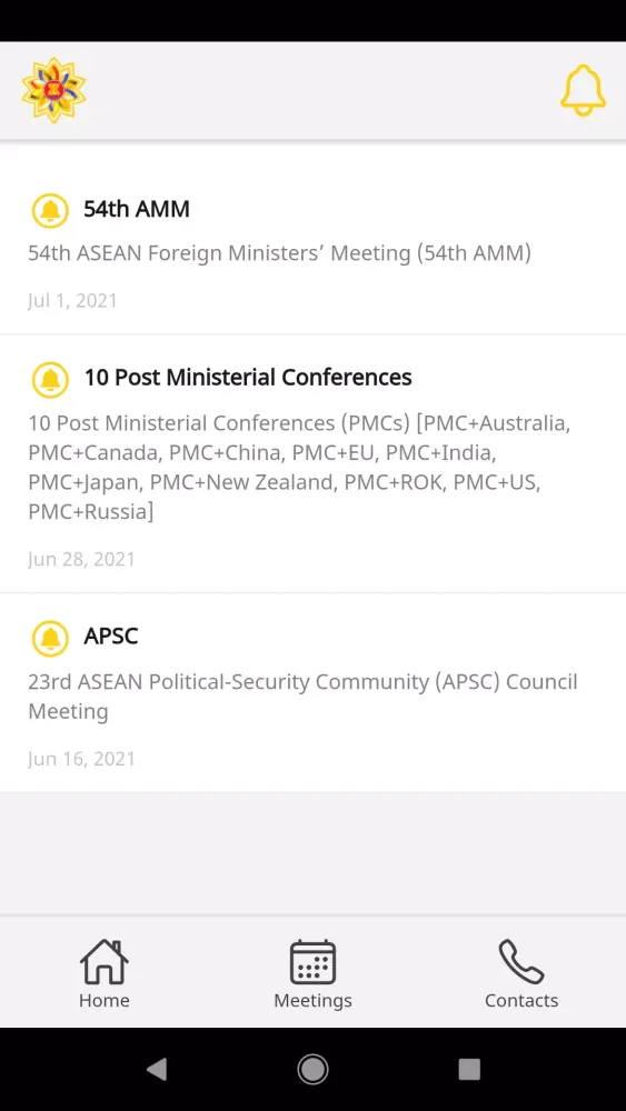 Tangkapan skrin ASEAN Brunei 2021