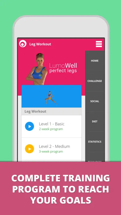 Leg Workouts Lumowell Training Screenshots
