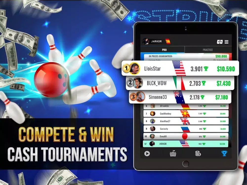 Bowling Cash: Real Money Games iPad  سکرین شاٹس