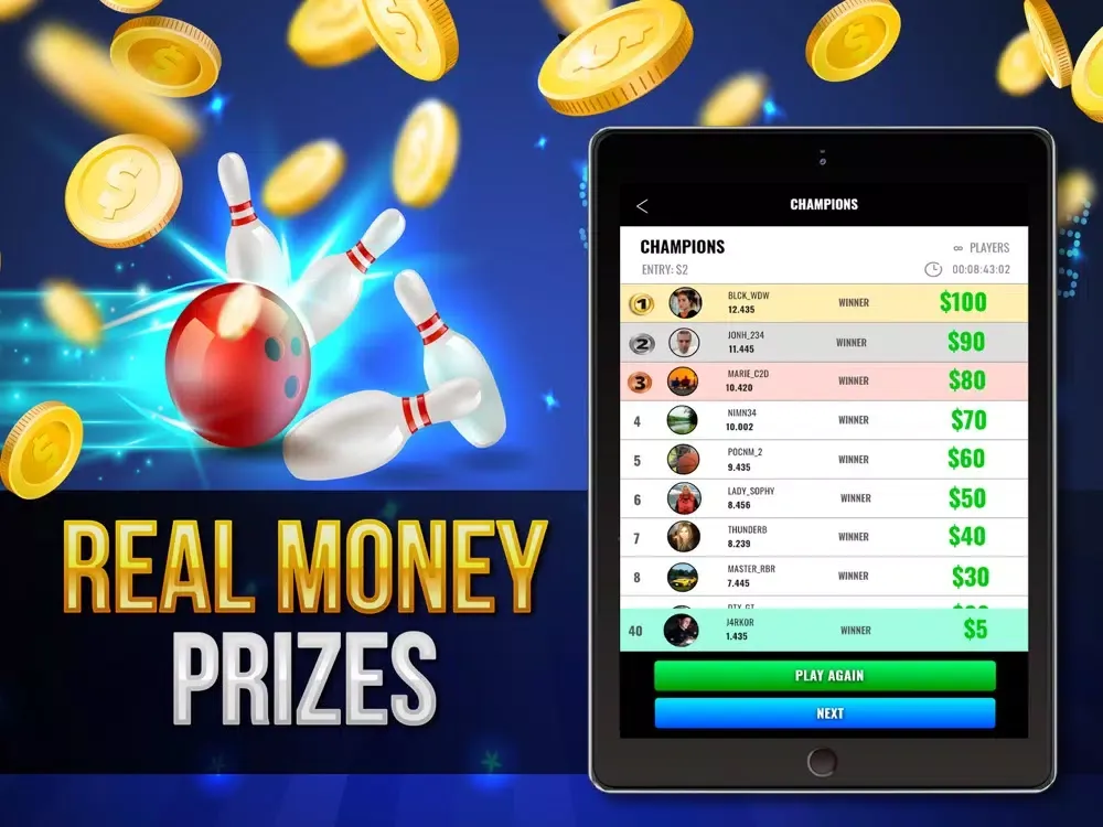Bowling Cash: Real Money Games iPad  سکرین شاٹس
