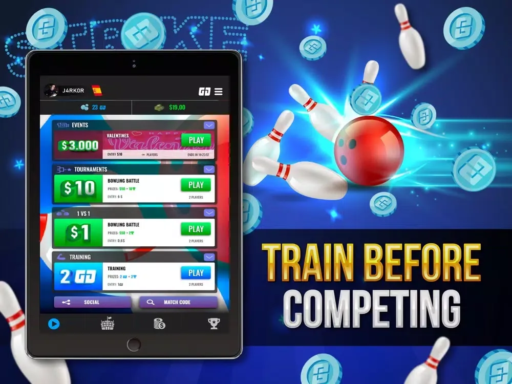Bowling Cash: Real Money Games iPad  سکرین شاٹس
