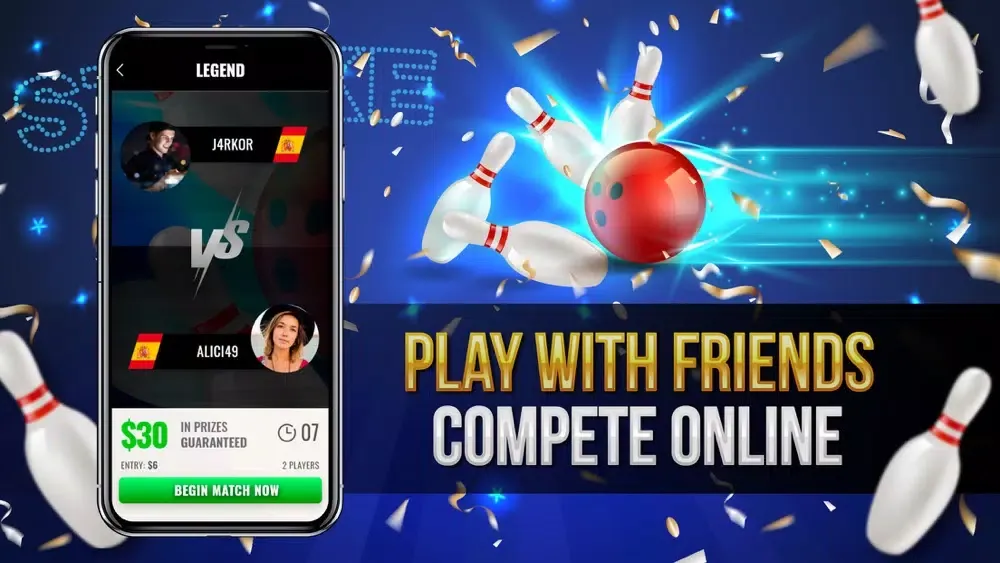 Bowling Cash: Real Money Games سکرین شاٹس