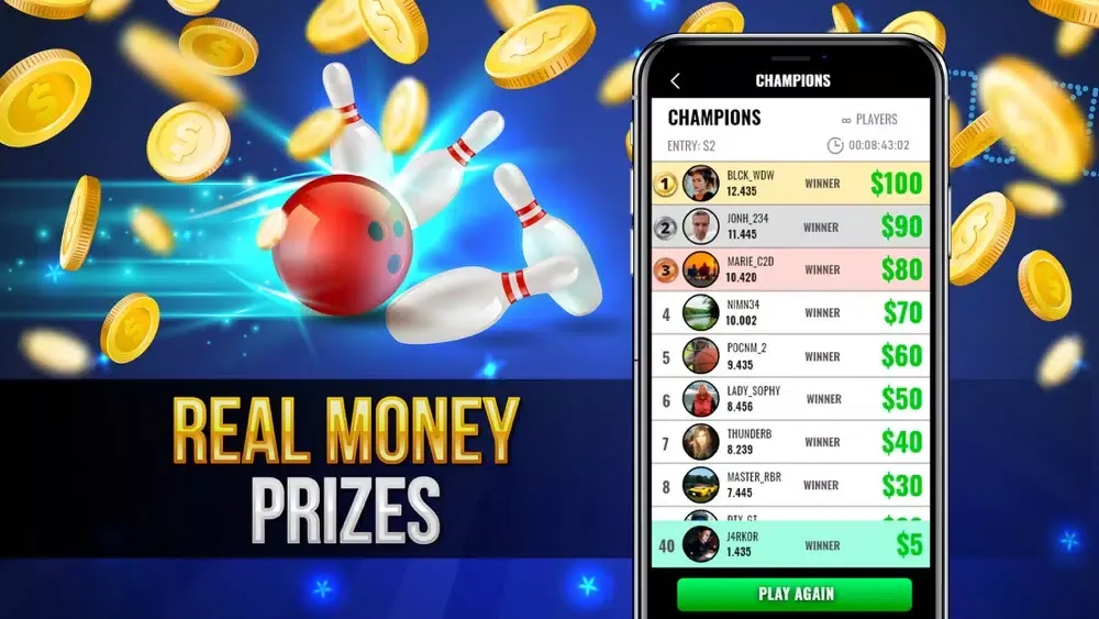 Bowling Cash: Real Money Games سکرین شاٹس