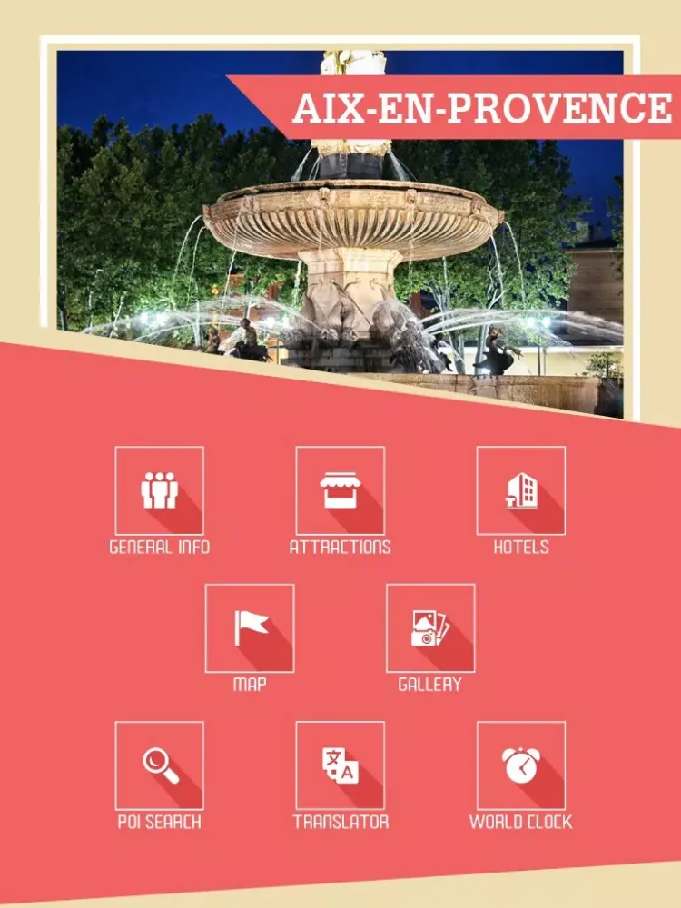 Tangkapan skrin Aix-en-Provence Tourism Guide iPad 