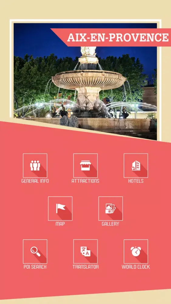 Tangkapan skrin Aix-en-Provence Tourism Guide