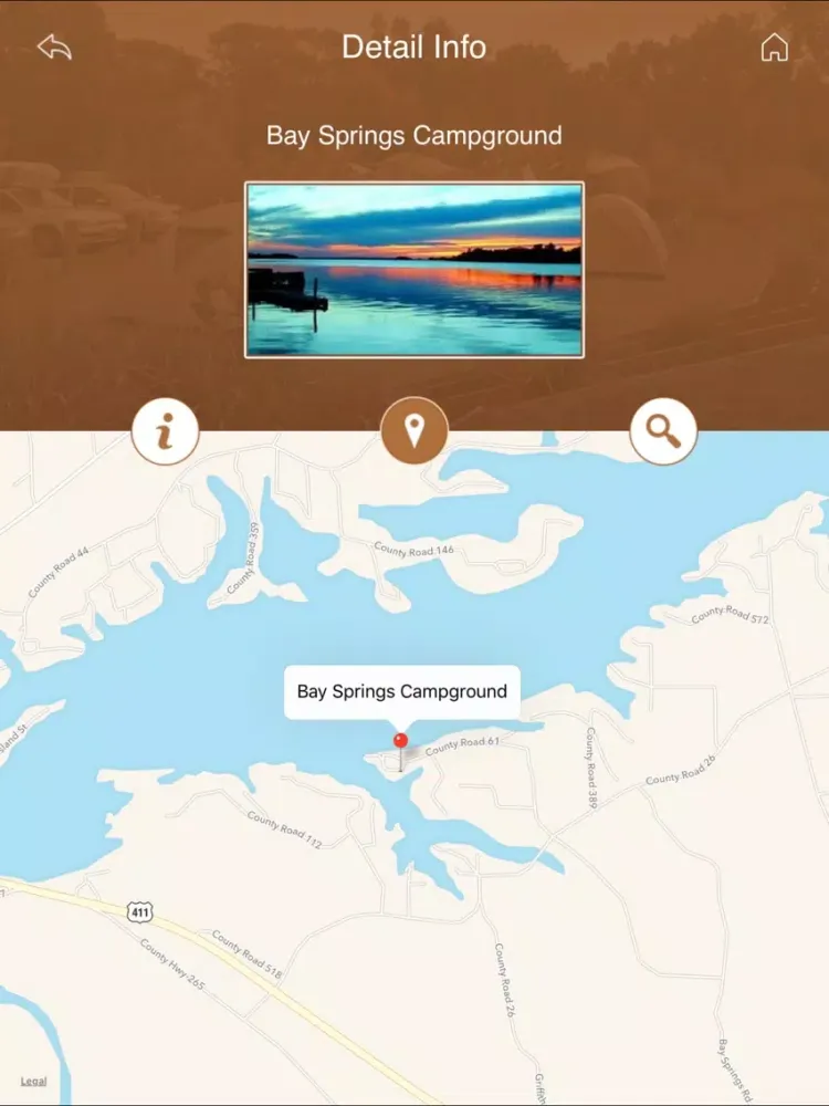 Alabama Camping Guide iPad  Ekran Görüntüleri