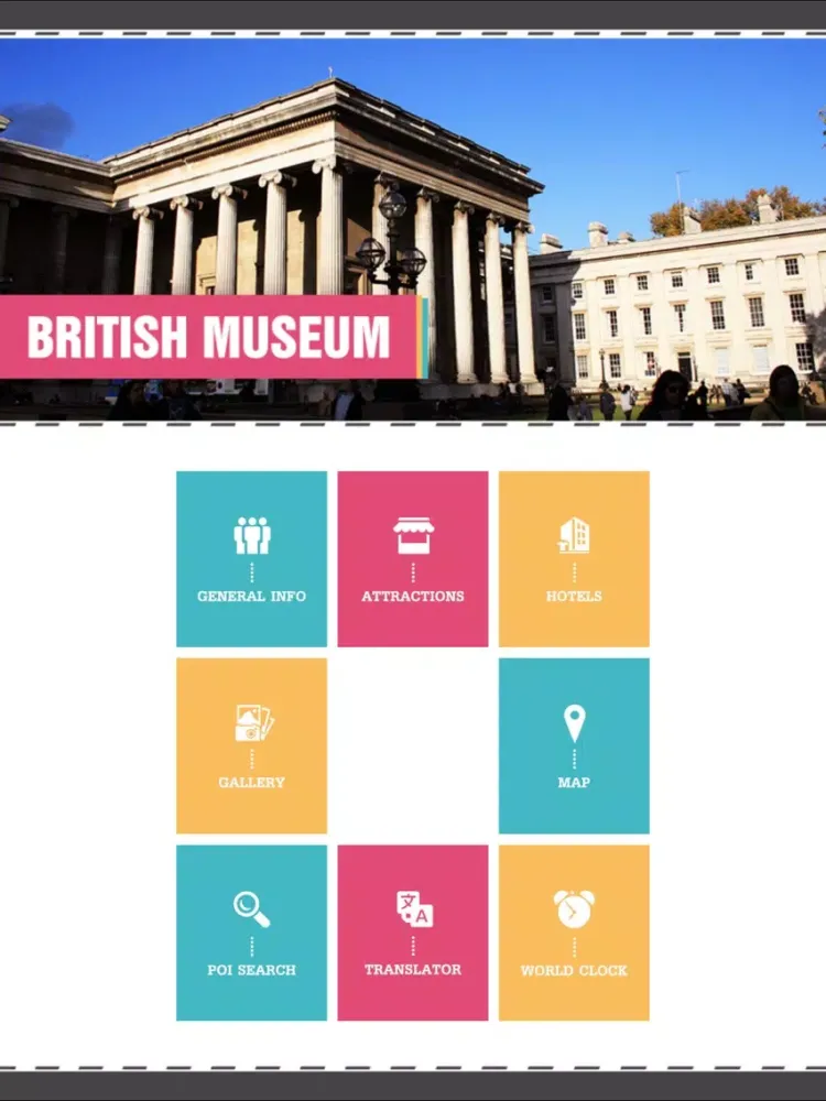 Tangkapan layar British Museum Travel Guide iPad 