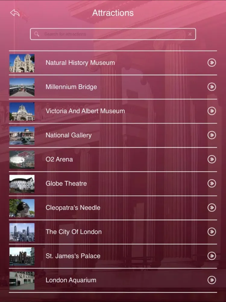 Tangkapan layar British Museum Travel Guide iPad 