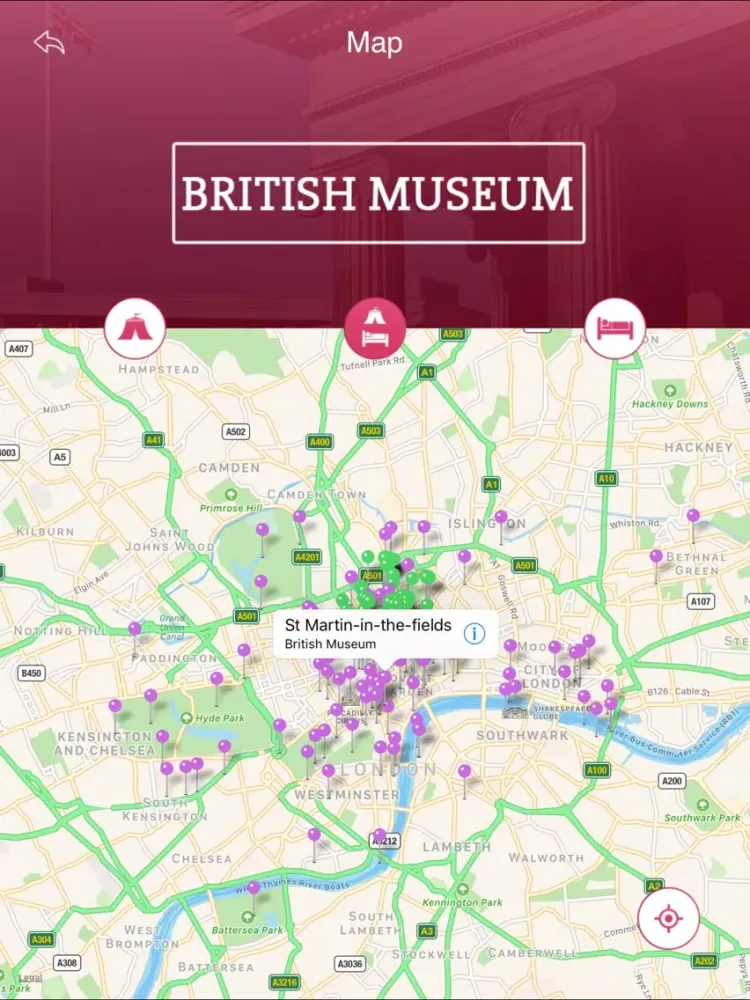 Tangkapan layar British Museum Travel Guide iPad 