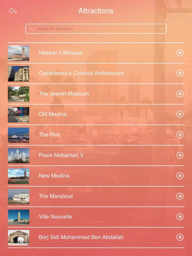 Capturas de pantalla de Casablanca City Guide iPad 