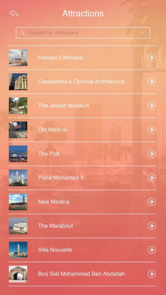 Capturas de pantalla de Casablanca City Guide
