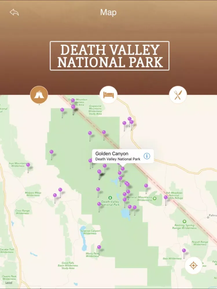 Captures d'écran de Visit Death Valley iPad 