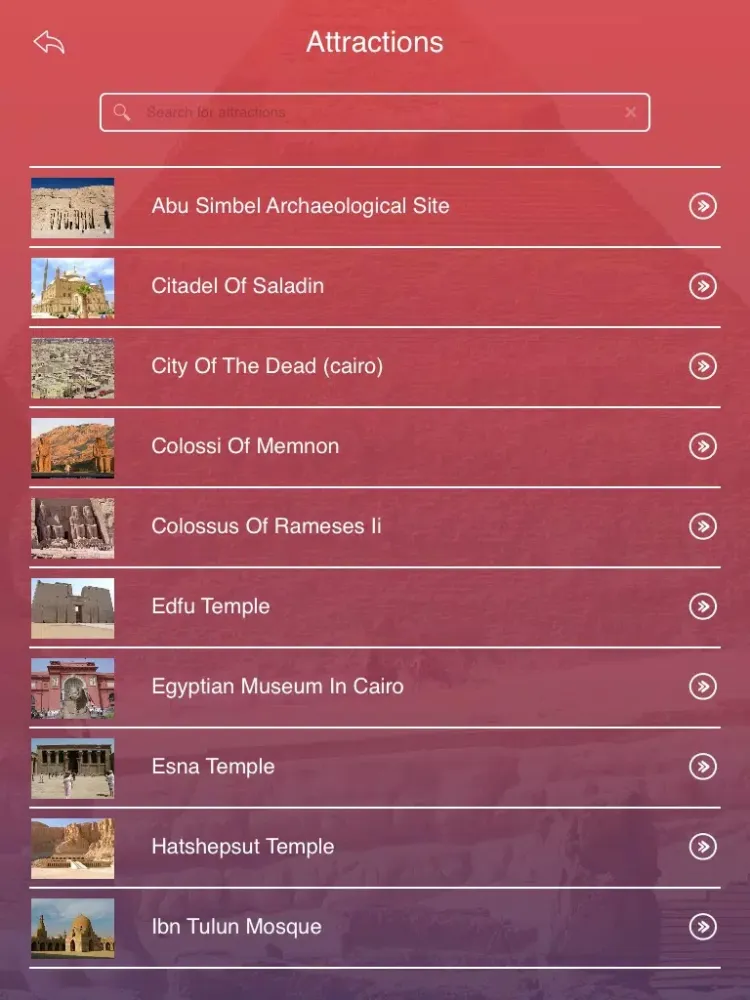 Скриншоты Tourism Egypt iPad 