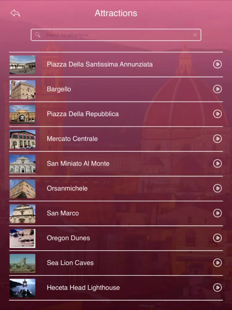 Discover Florence iPad 应用截图