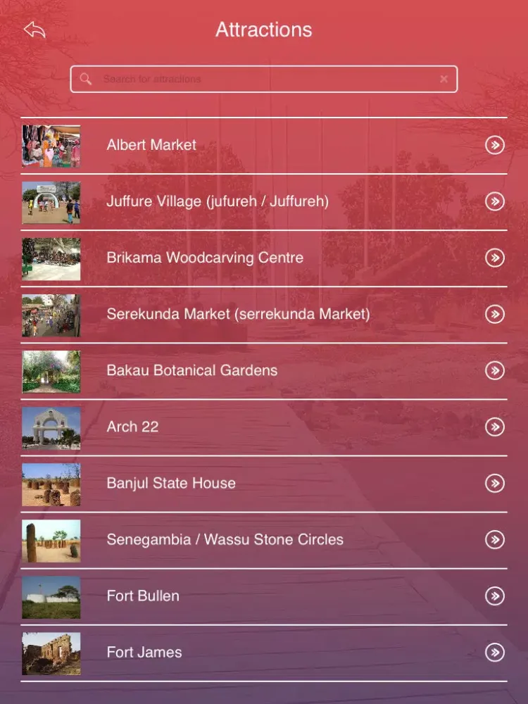 Screenshot di Gambia Tourist Guide iPad 
