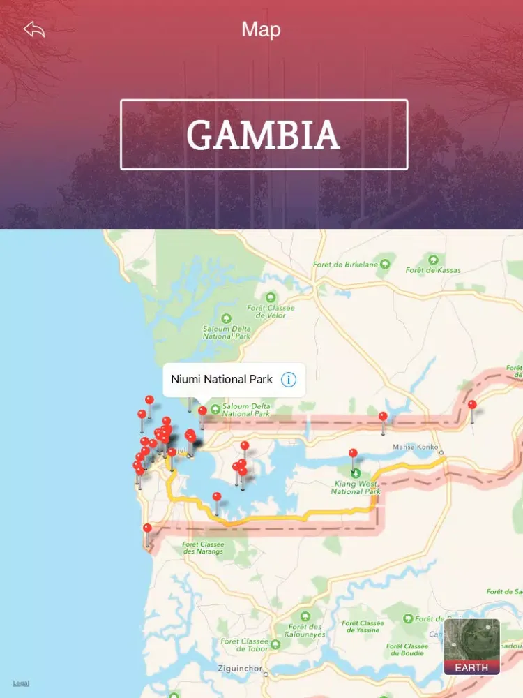 Screenshot di Gambia Tourist Guide iPad 