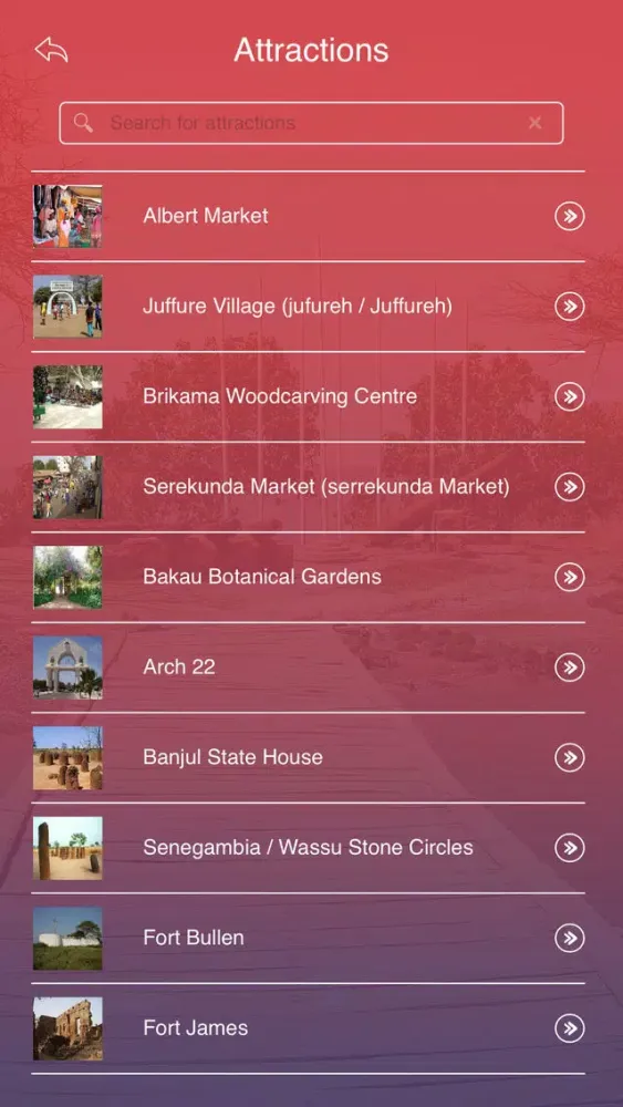 Screenshot di Gambia Tourist Guide