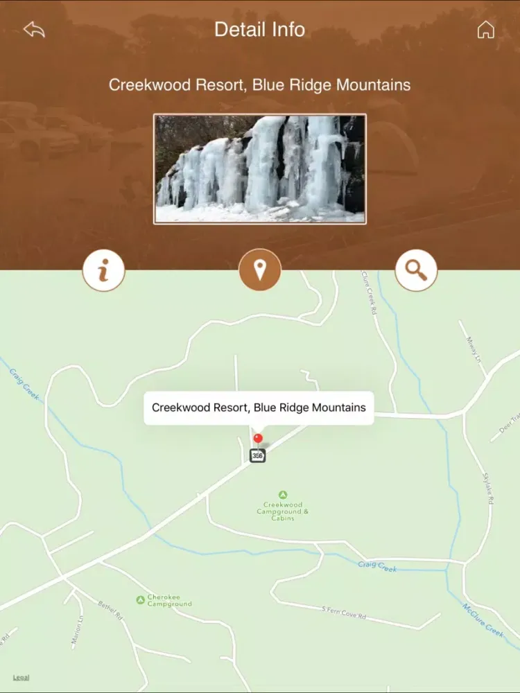 تصاویر Georgia Camping Guide iPad 