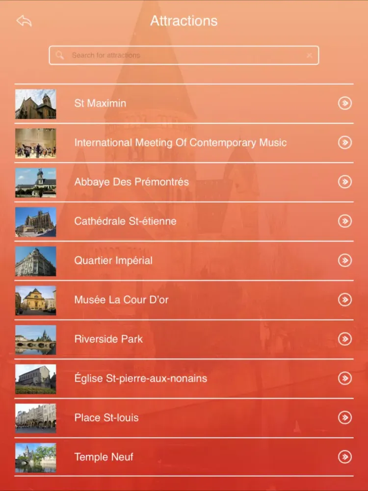 Скриншоты Metz Travel Guide iPad 