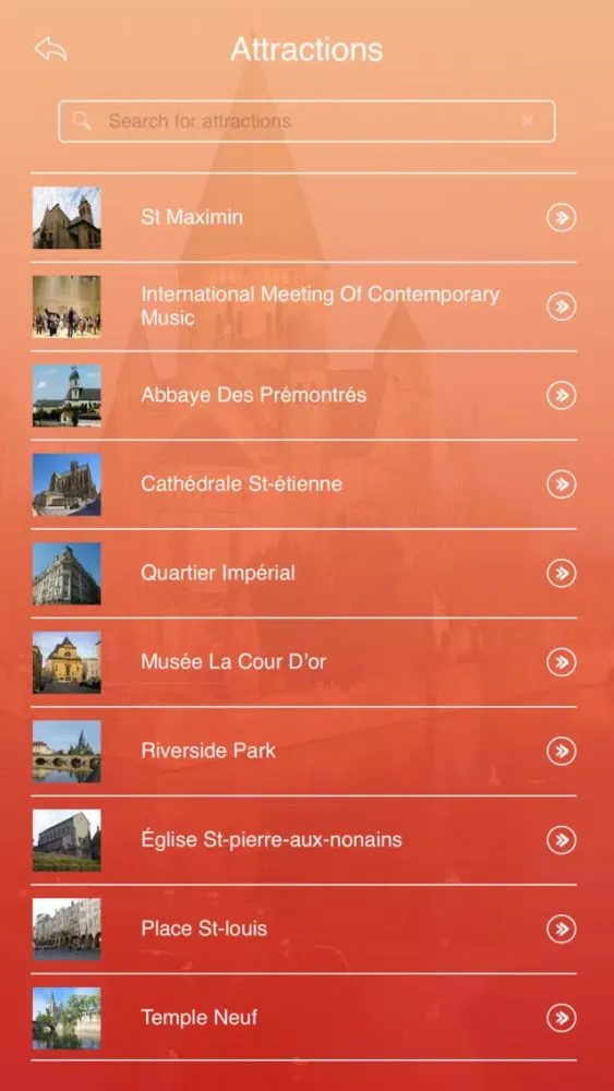 Скриншоты Metz Travel Guide