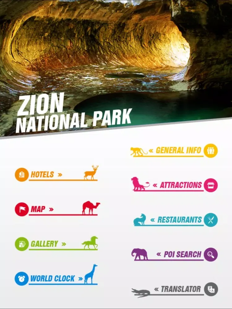 Zion National Park Tour iPad  Screenshots