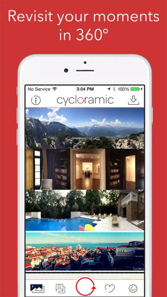 ภาพหน้าจอของ Cycloramic for iPhone 6/6S (Not the 6+/6S+)