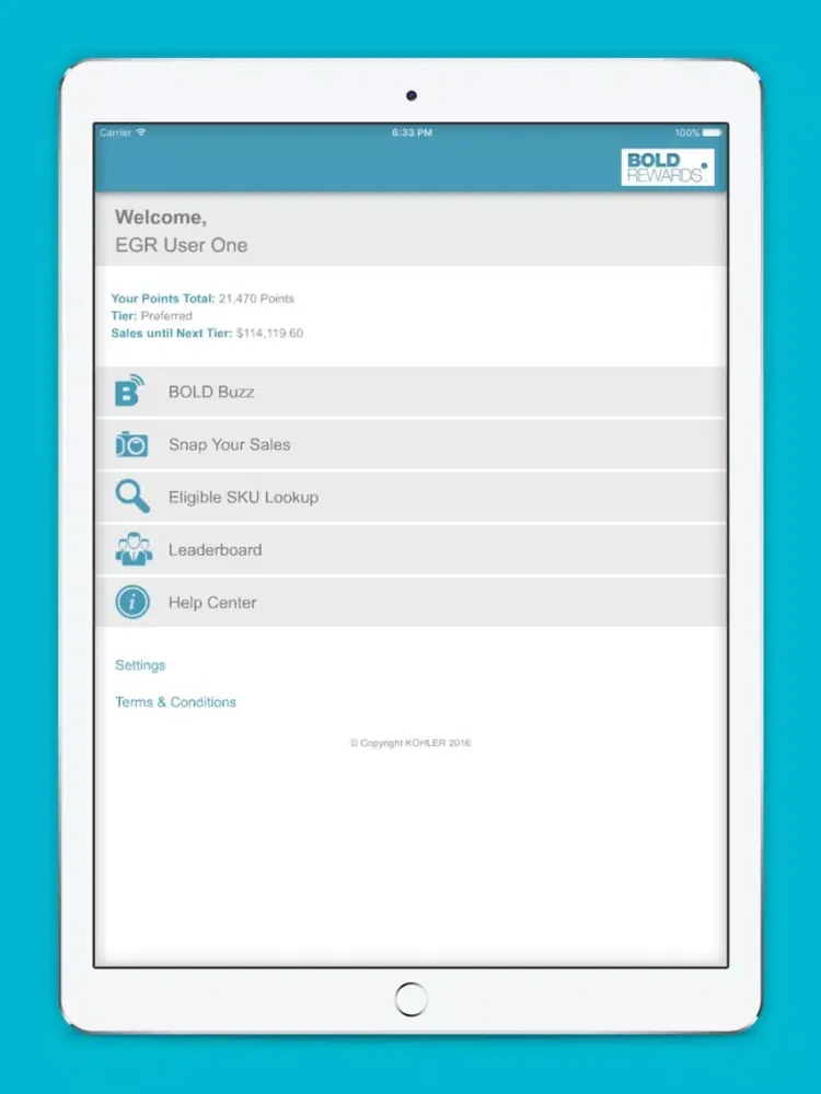 تصاویر Bold Rewards iPad 