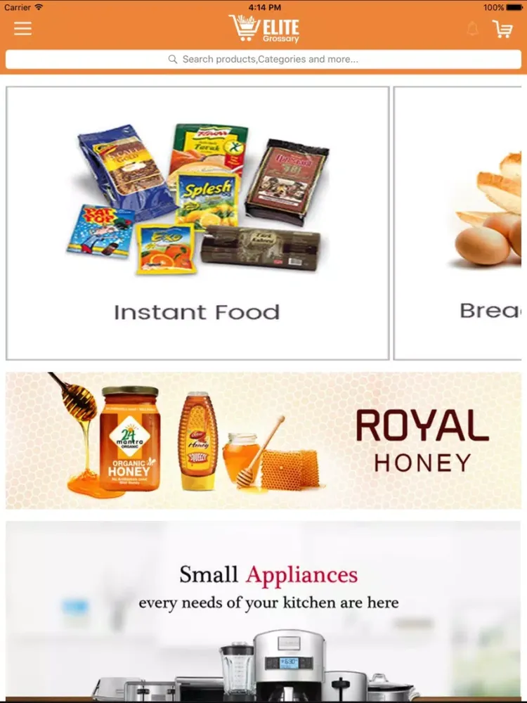 EMC Grocery iPad  Screenshots