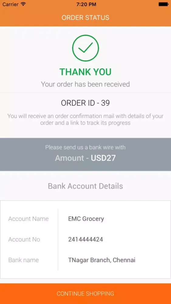 EMC Grocery Screenshots