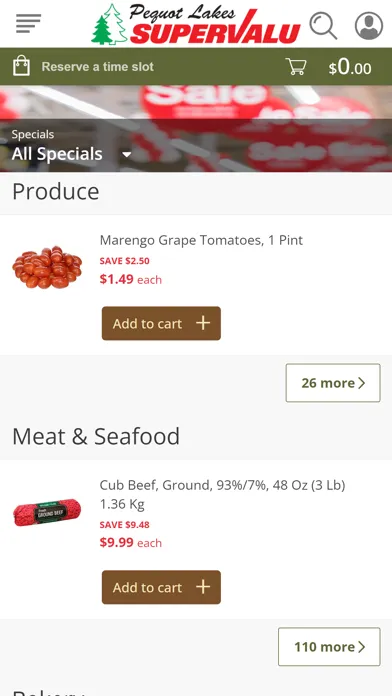 Captures d'écran de Pequot Lakes Supervalu