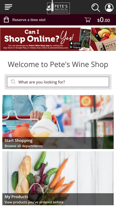 Capturas de pantalla de Pete's Wine Shop