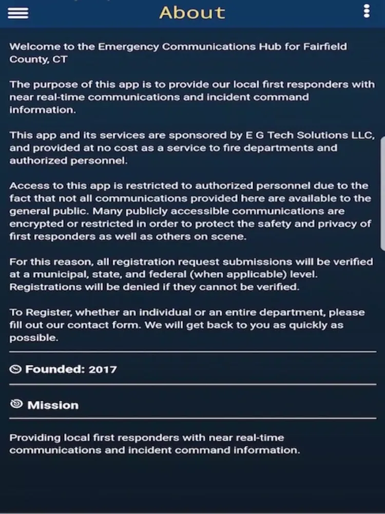 Tactical Rescue Radio iPad  Screenshots