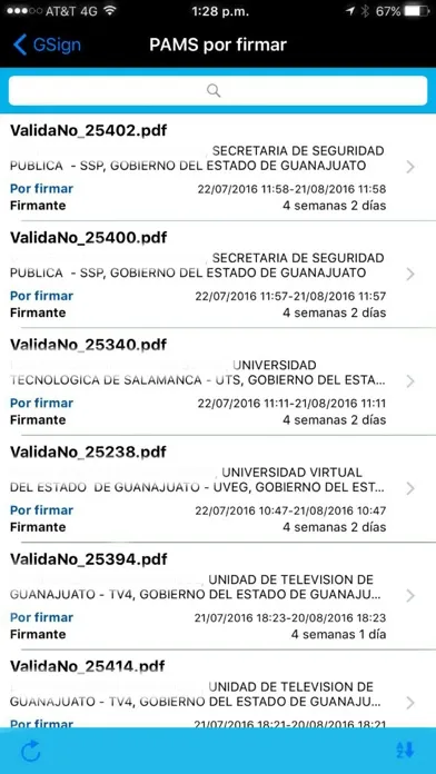 Zrzuty ekranu GSign
