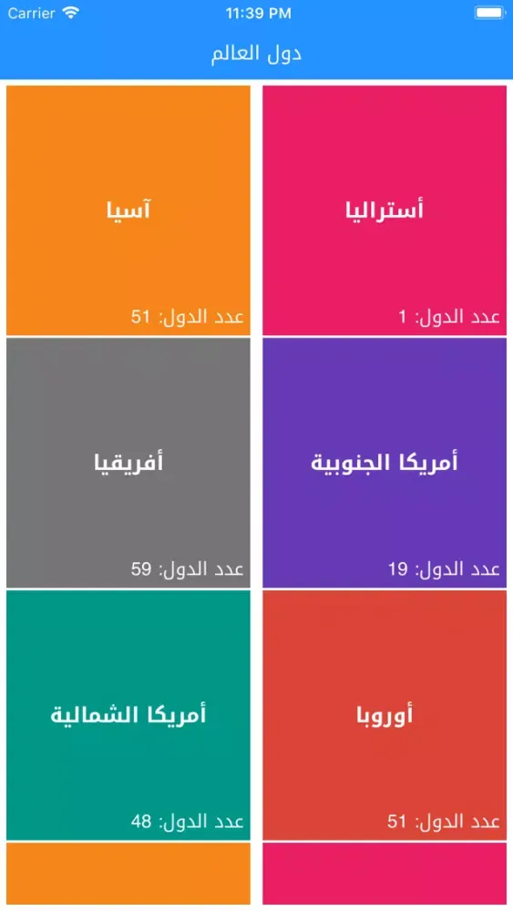 Capturas de tela do دول العالم World countries