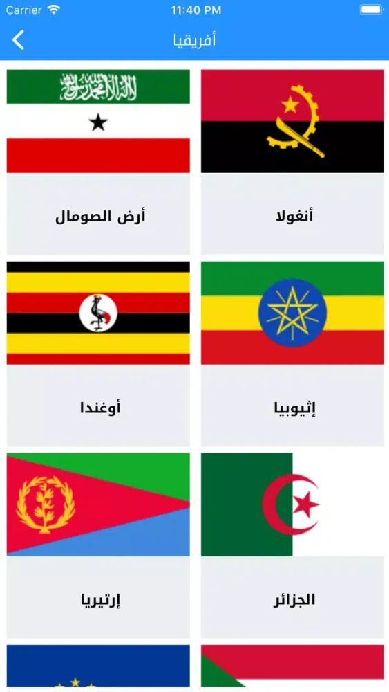Capturas de tela do دول العالم World countries