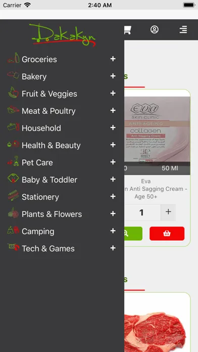 Ảnh chụp màn hình của Dakakyn Online Grocery