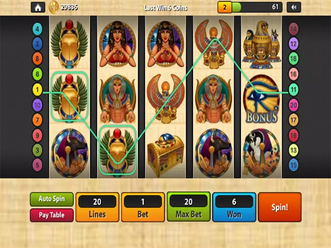 Screenshot di Egypt Casino Slots Machine iPad 