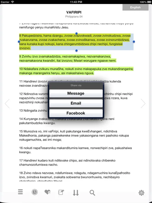 Get Shona Bible iPad 应用截图