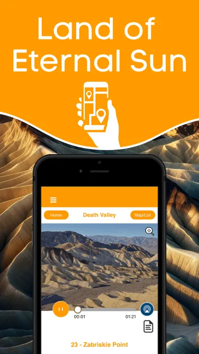 Capturas de tela do Death Valley NP Audio Guide