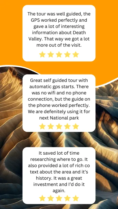 Capturas de tela do Death Valley NP Audio Guide