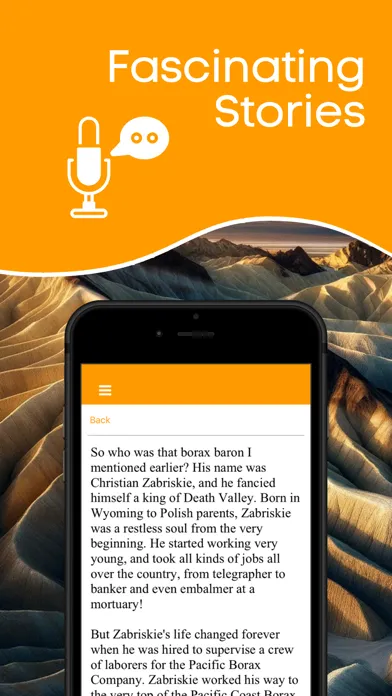 Capturas de tela do Death Valley NP Audio Guide