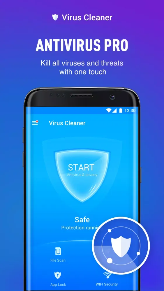 Tangkapan layar Virus Cleaner