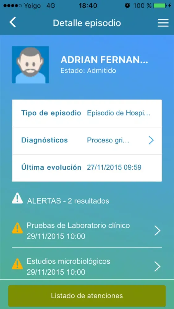 Capturas de pantalla de ehCOS MyHospital By everis