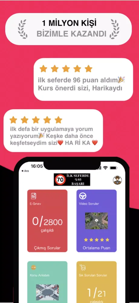 ภาพหน้าจอของ Ehliyet Sınav Soruları 2025