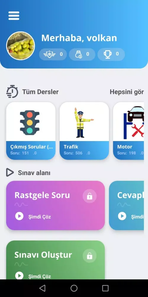 Ehliyethane 2024 Ehliyet Soru Ekran Görüntüleri