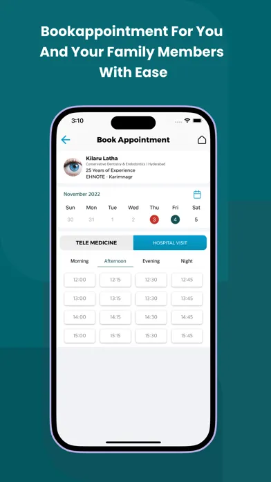 EHNOTE Care Screenshots