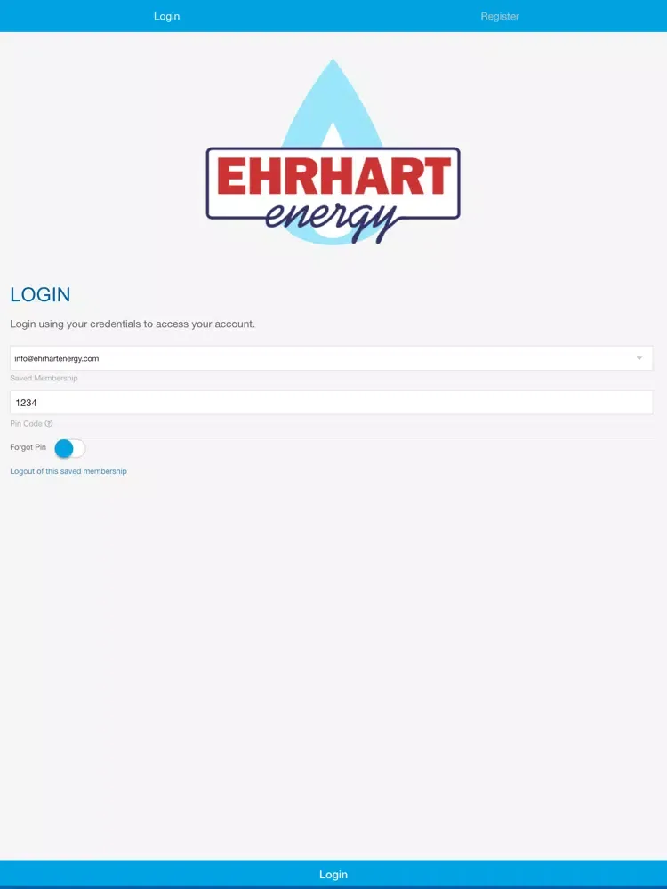 ภาพหน้าจอของ Ehrhart Energy iPad 