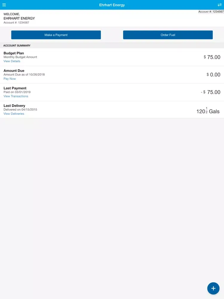 ภาพหน้าจอของ Ehrhart Energy iPad 